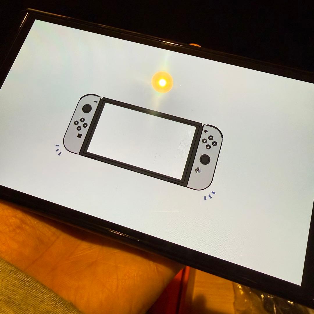 付属品完備 Nintendo Switch 有機EL 本体 紫・緑ジョイコン