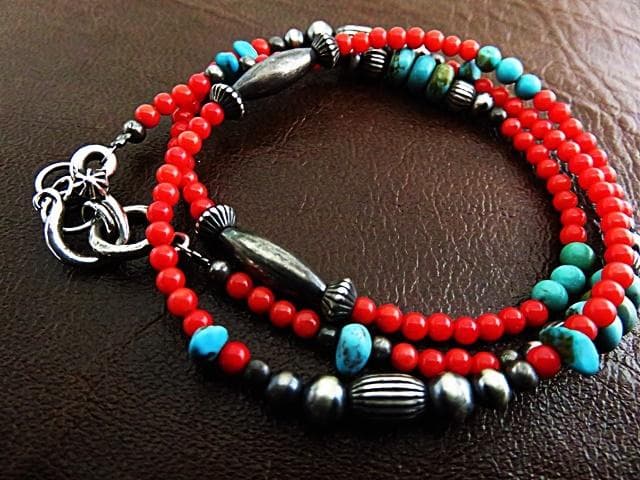 【マアサン】インディアンジュエリーネックレス ナバホ族 シルバー925