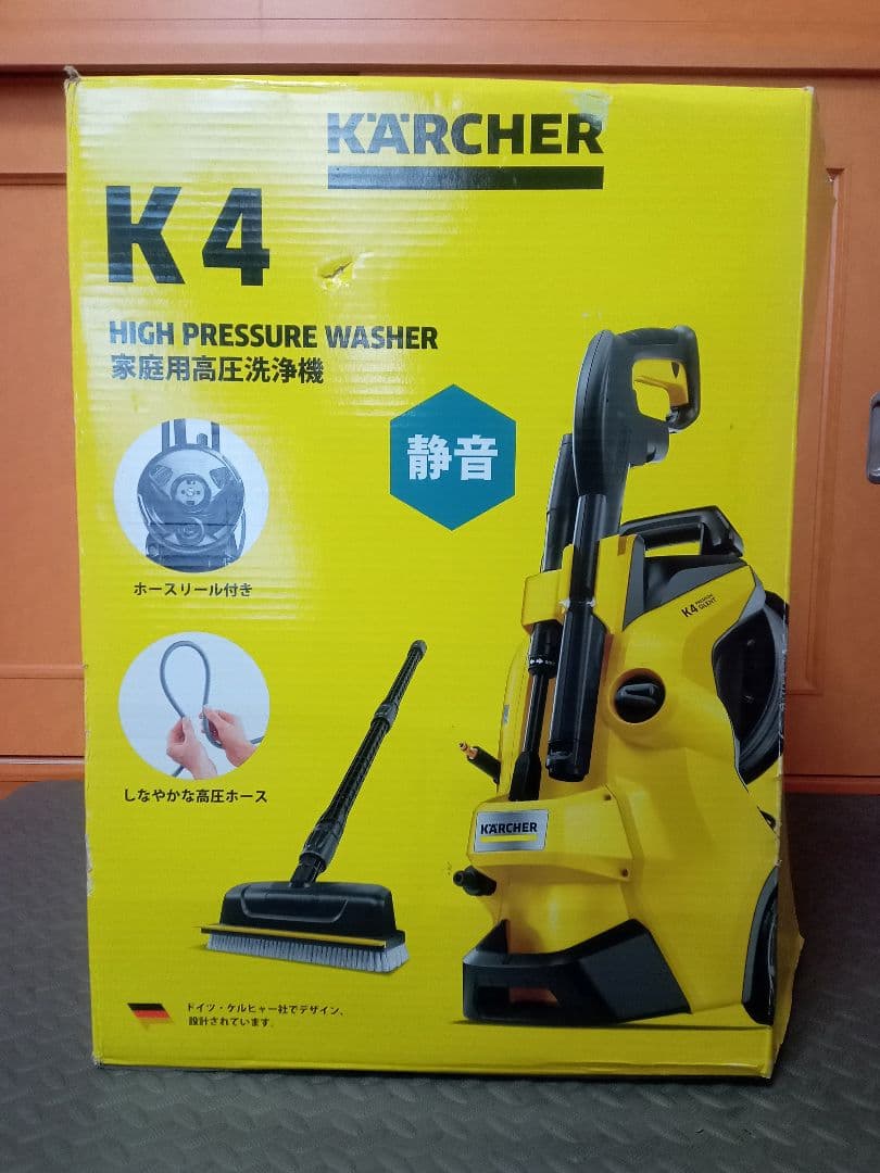 新品未使用高圧洗浄機K4プレミアムサイレント西日本60Hz　バブルフォーム付