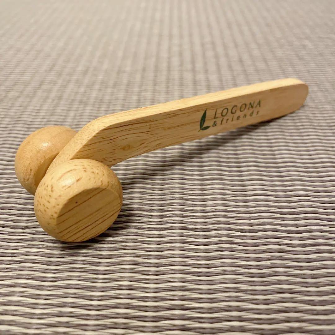 【非売品】LOGONA&friends ラバーウッドリフレッシュフェイスローラー