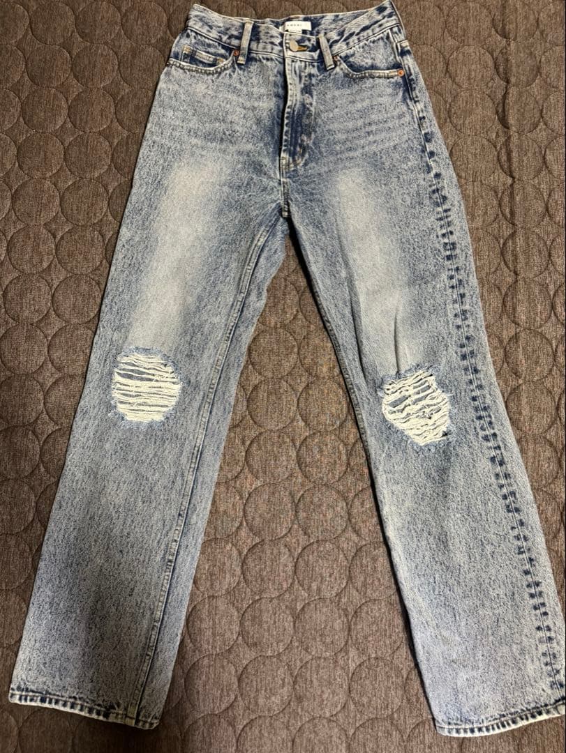 AMERI CRASH SLIM STRAIGHT DENIM 26インチ