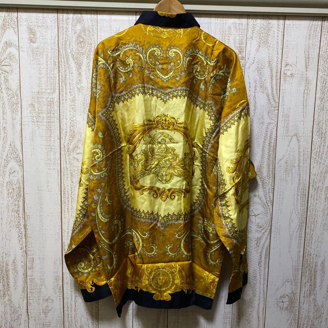 GIANNI VERSACE バロックシャツ シルク100% イタリア製 派手柄