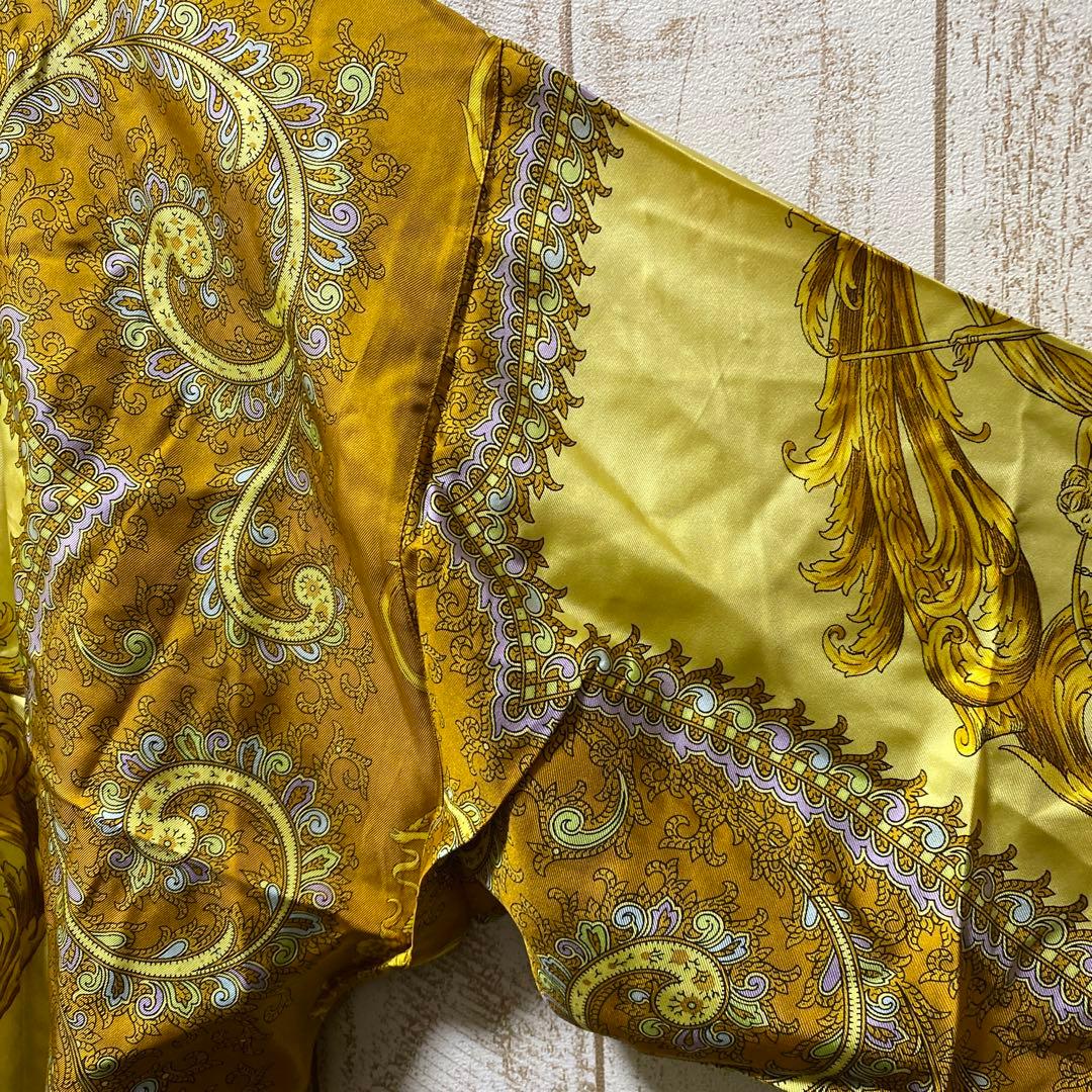 GIANNI VERSACE バロックシャツ シルク100% イタリア製 派手柄