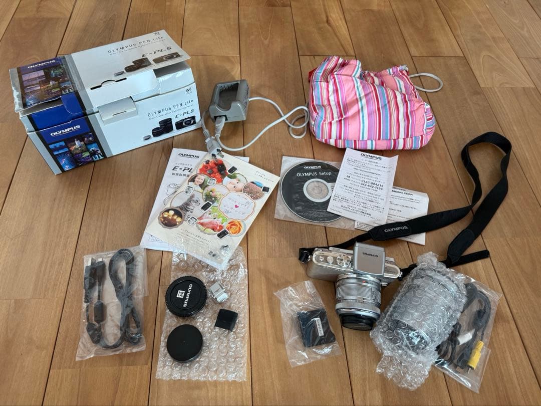 【美品】OLYMPUS 一眼 PEN Lite E-PL5 レンズ キット