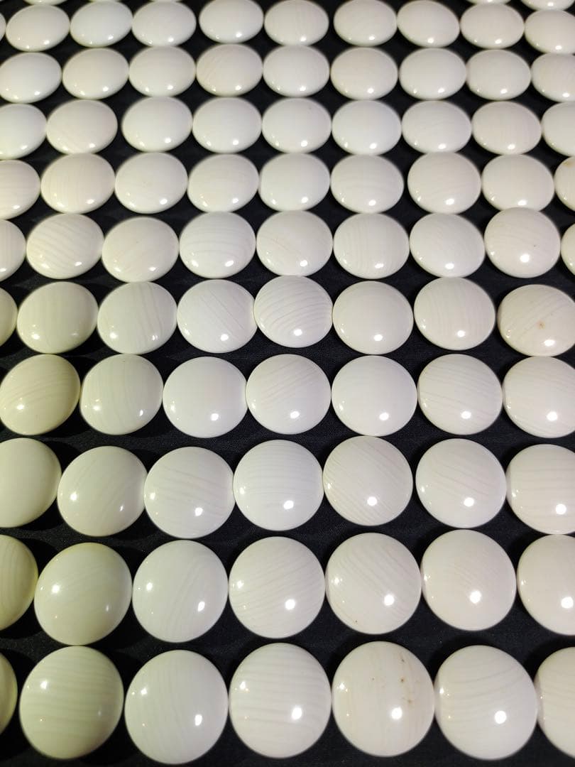 天然本蛤・那智黒石 碁石 国産 スワブデ 囲碁 碁笥 懐志 欅特大 36号