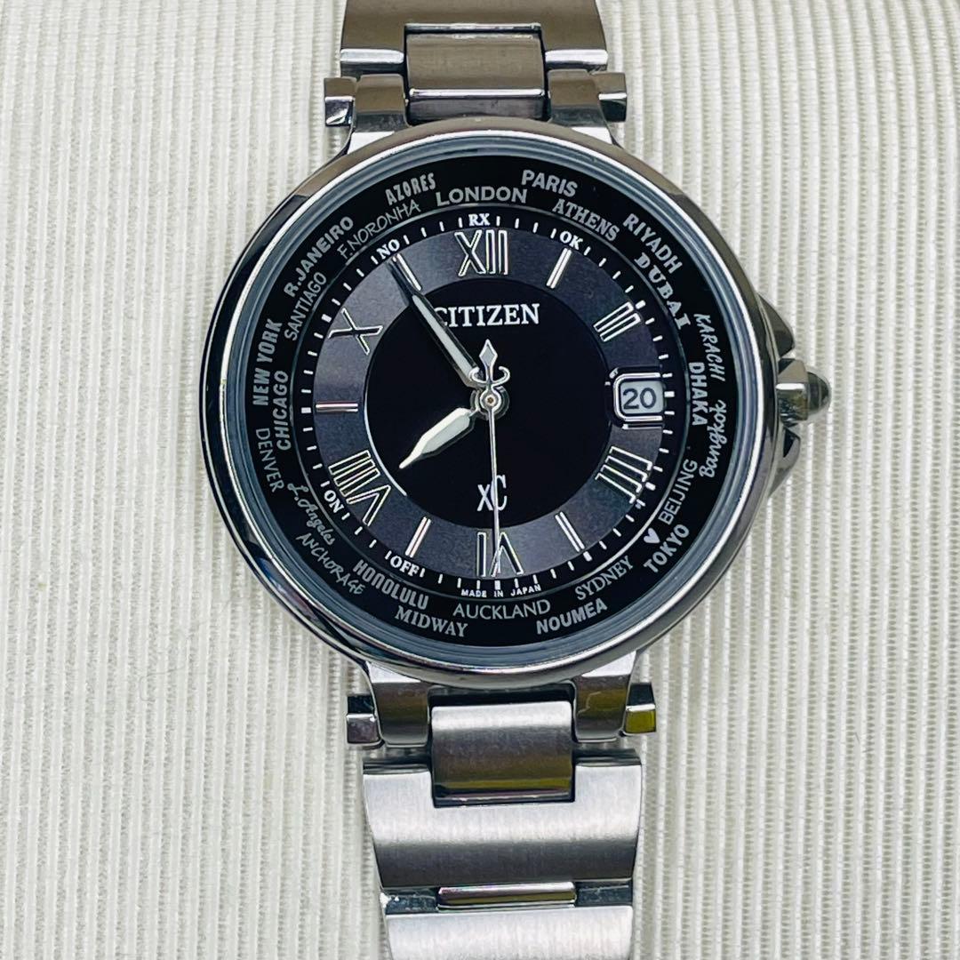 シチズン xC クロスシー ハッピーフライトエコドライブ シルバー ブラック 黒