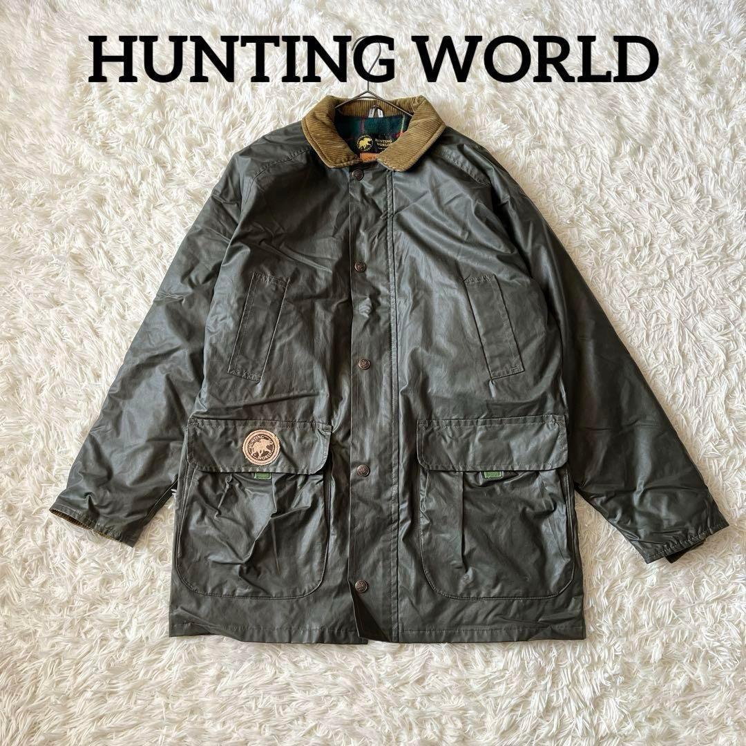 HUNTING WORLD 英国製 オイルドコットン ジャケット コート