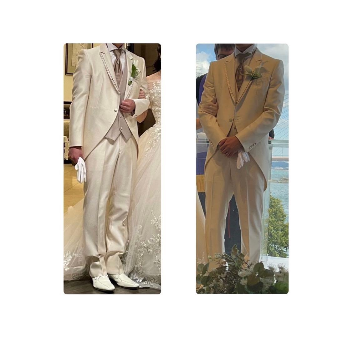 【まりっさ】モーニング　タキシード　ホワイト