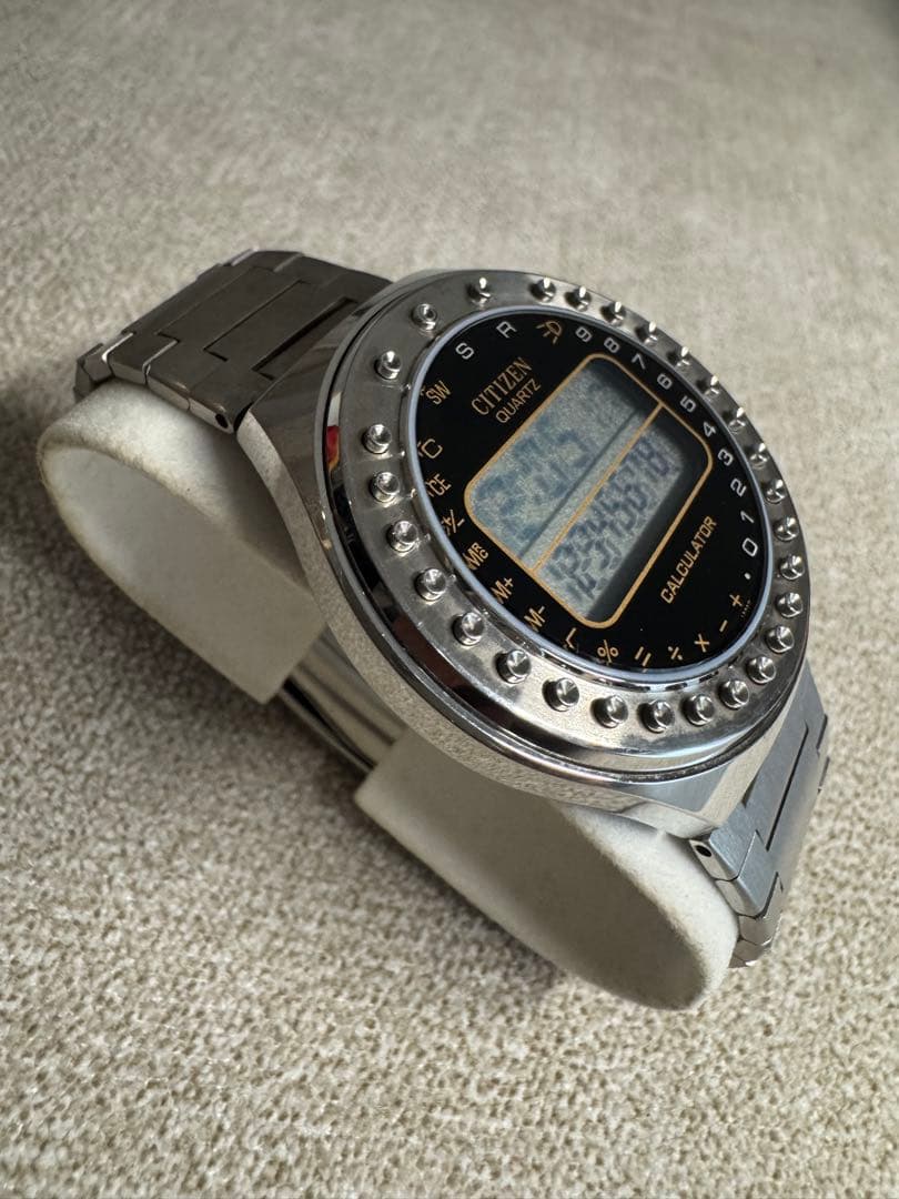 70sデッドストック未使用CITIZEN CALCULATOR デジタル腕時計