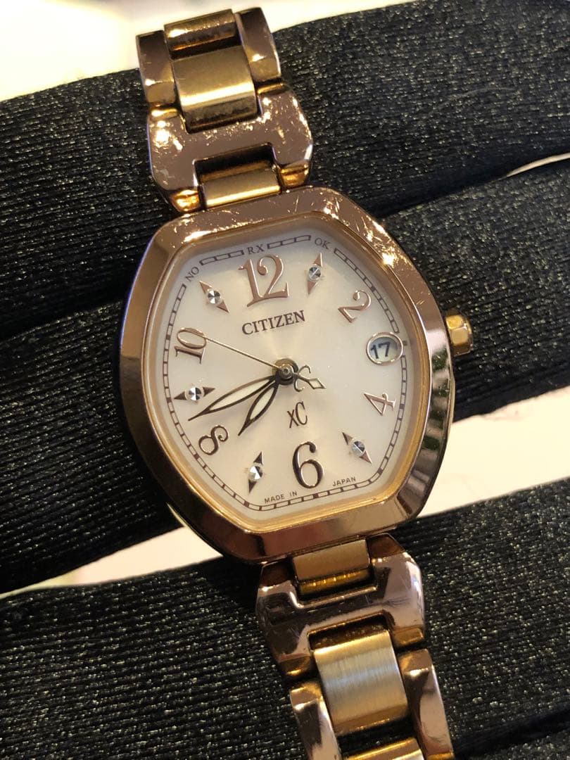 CITIZEN（シチズン）クロスシー XCサイズ　ピンクゴールド　電波時計
