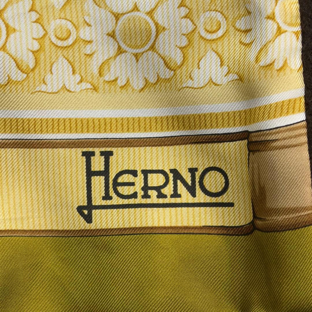 ☆大きいサイズ・XL☆チェスターコート　裏地総柄　羊毛&カシミヤ　ブラウン