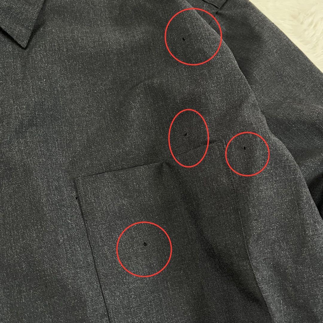 【コムデギャルソン】長袖シャツ 毛100 フランス製 シンプル 無地 ナチュラル