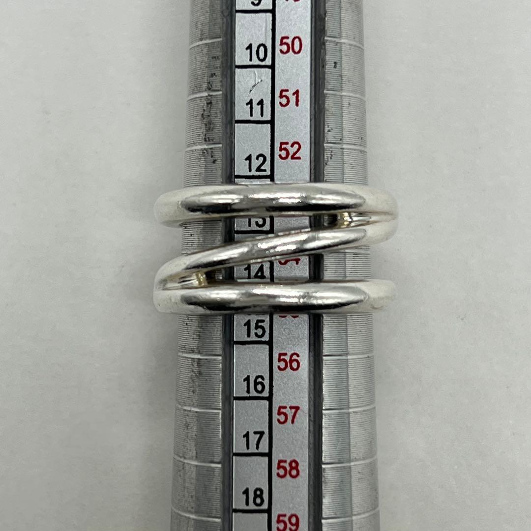 ティファニー TIFFANY ダイアゴナルリング 14号 SV925