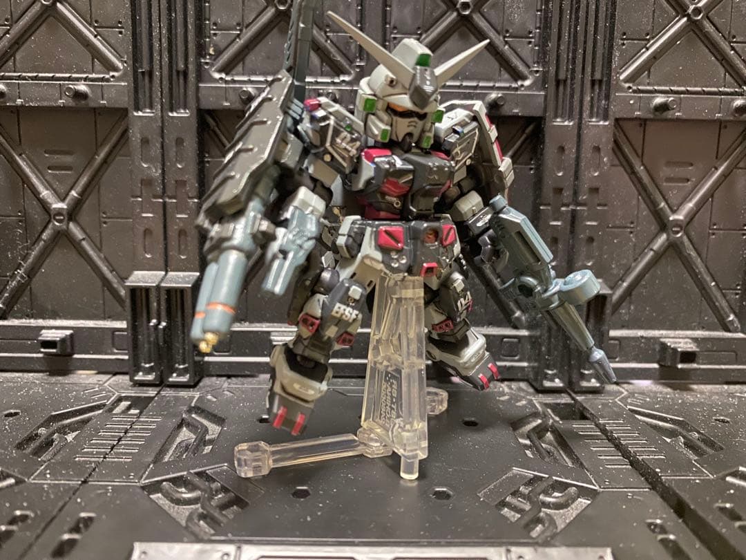 モビルスーツアンサンブル　改造　FAガンダム7号機サンダーボルトカラー完成品