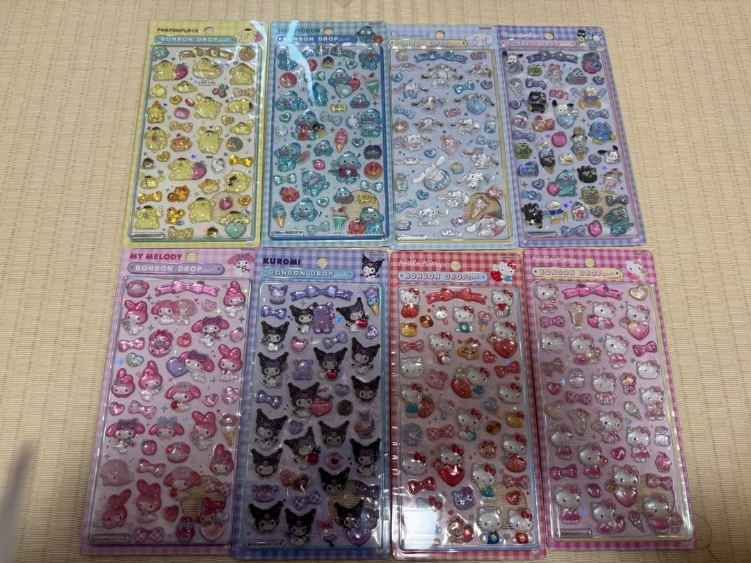 【国内正規品】ボンボンドロップシール サンリオ 第2弾 コンプセット