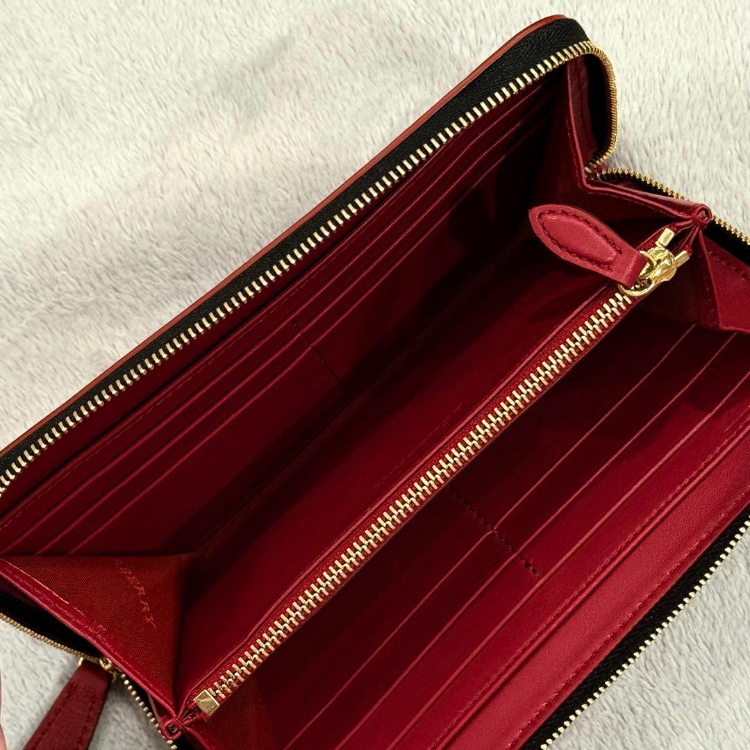 ⭐️新品未使用⭐️ バーバリー　ノバチェック　長財布　ラウンドジップ　シャドーホース