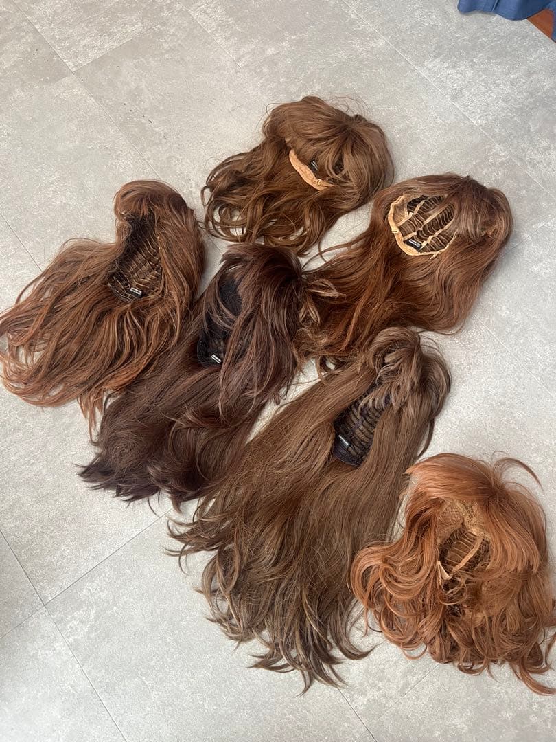 NAVANA WIG 6セットブラウン ロングボブウィッグ