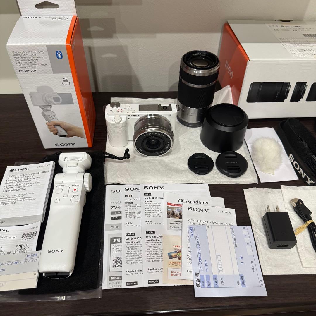 SONY ZV-E10 ホワイト ダブルズームレンズキット
