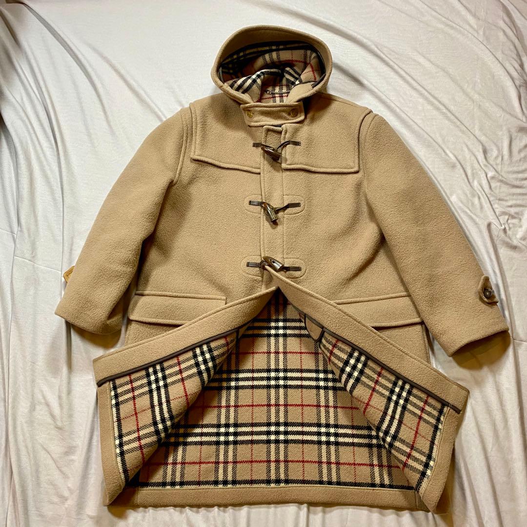 【希少】Burberrys ダッフルコート　ノバチェック　英国製　Ｌ　ベージュ