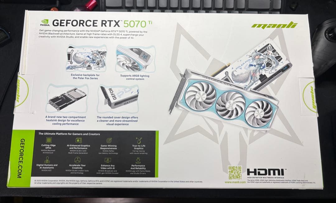【希少新品】POLAR FOX GeForce RTX 5070 Ti