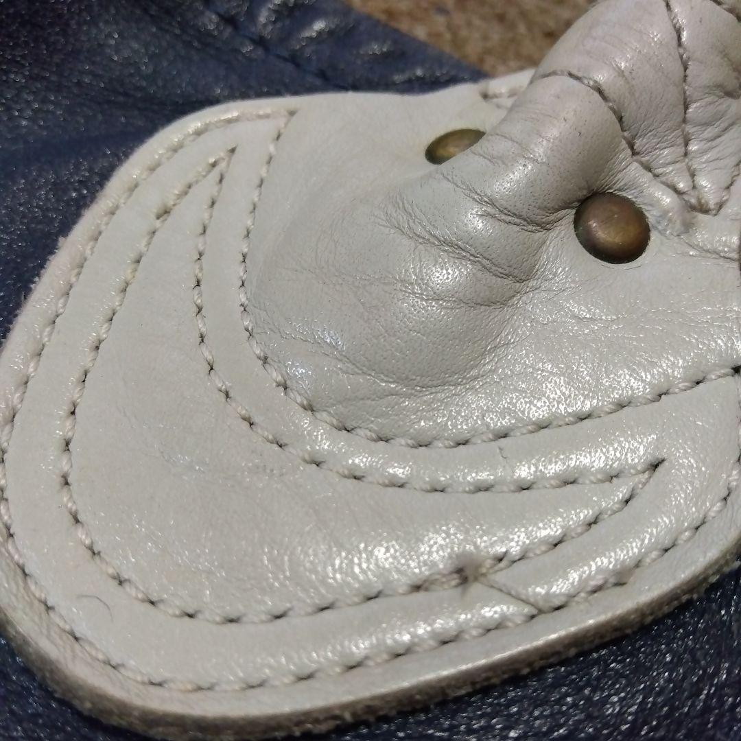 VANSON トートバッグ ネイビー