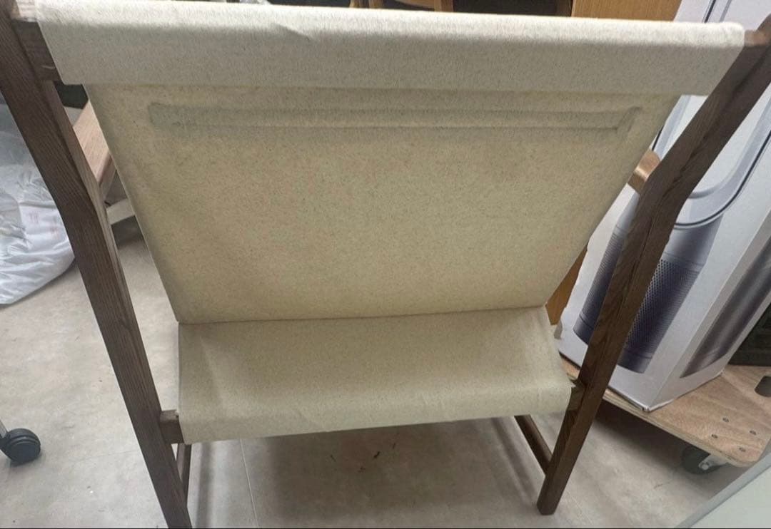 ZARA  デタッチャブルクッション ウッドアームチェア　美品 nk01