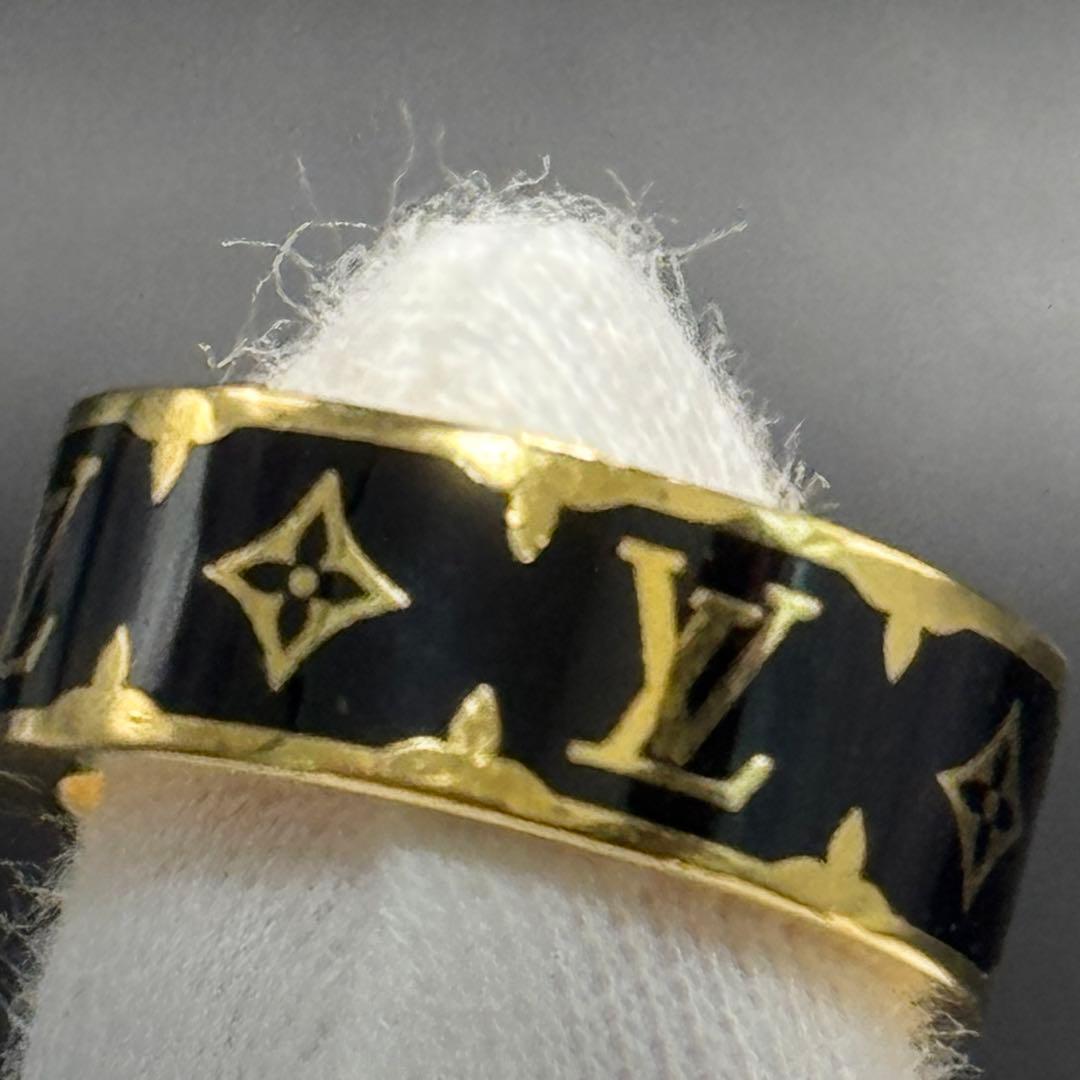 LOUIS VUITTON ルイヴィトン リング ナノグラム エナメル 指輪