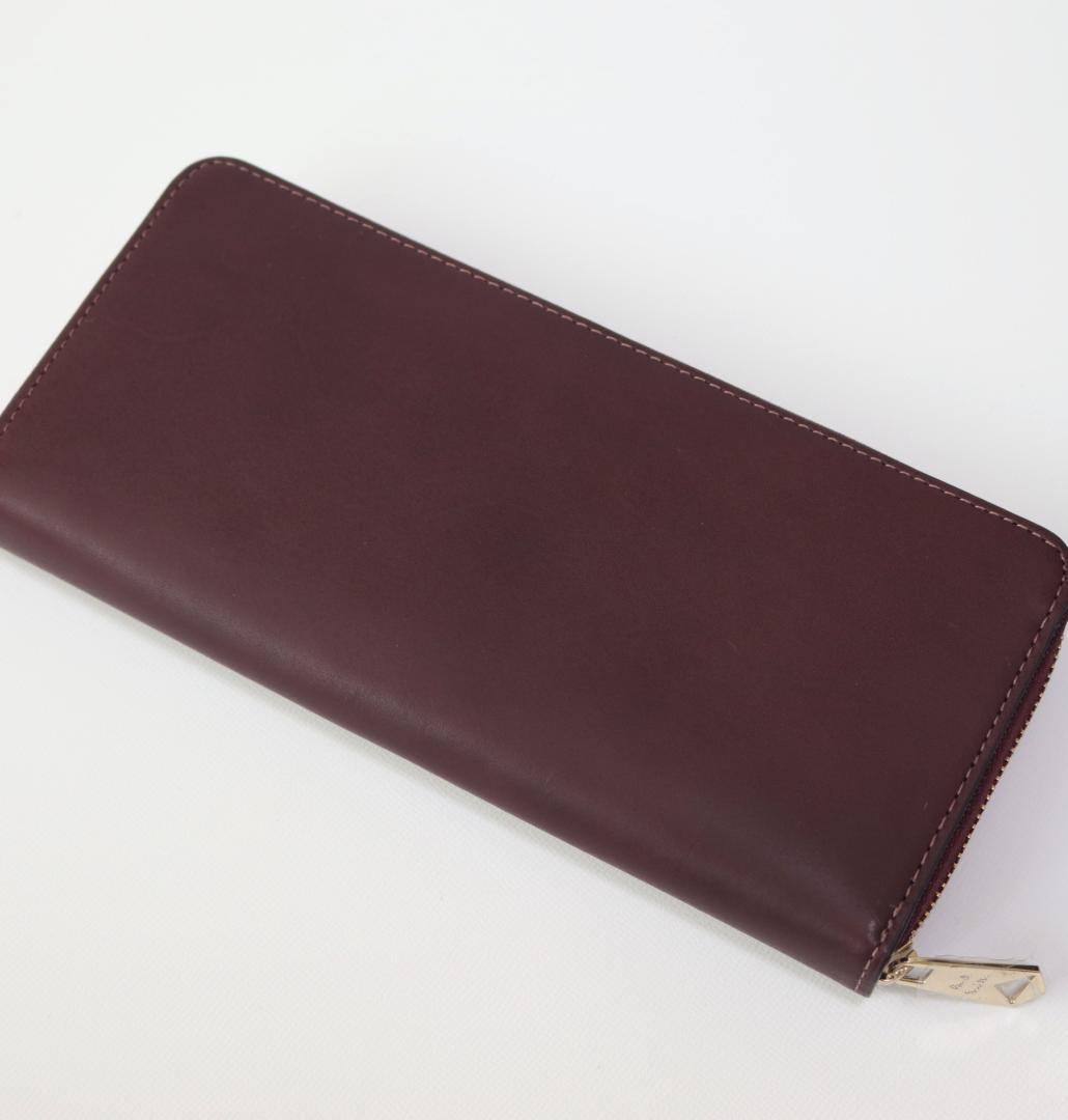 33,000円新品【ポールスミス】ステッチハイライト ラウンドジップ 長財布