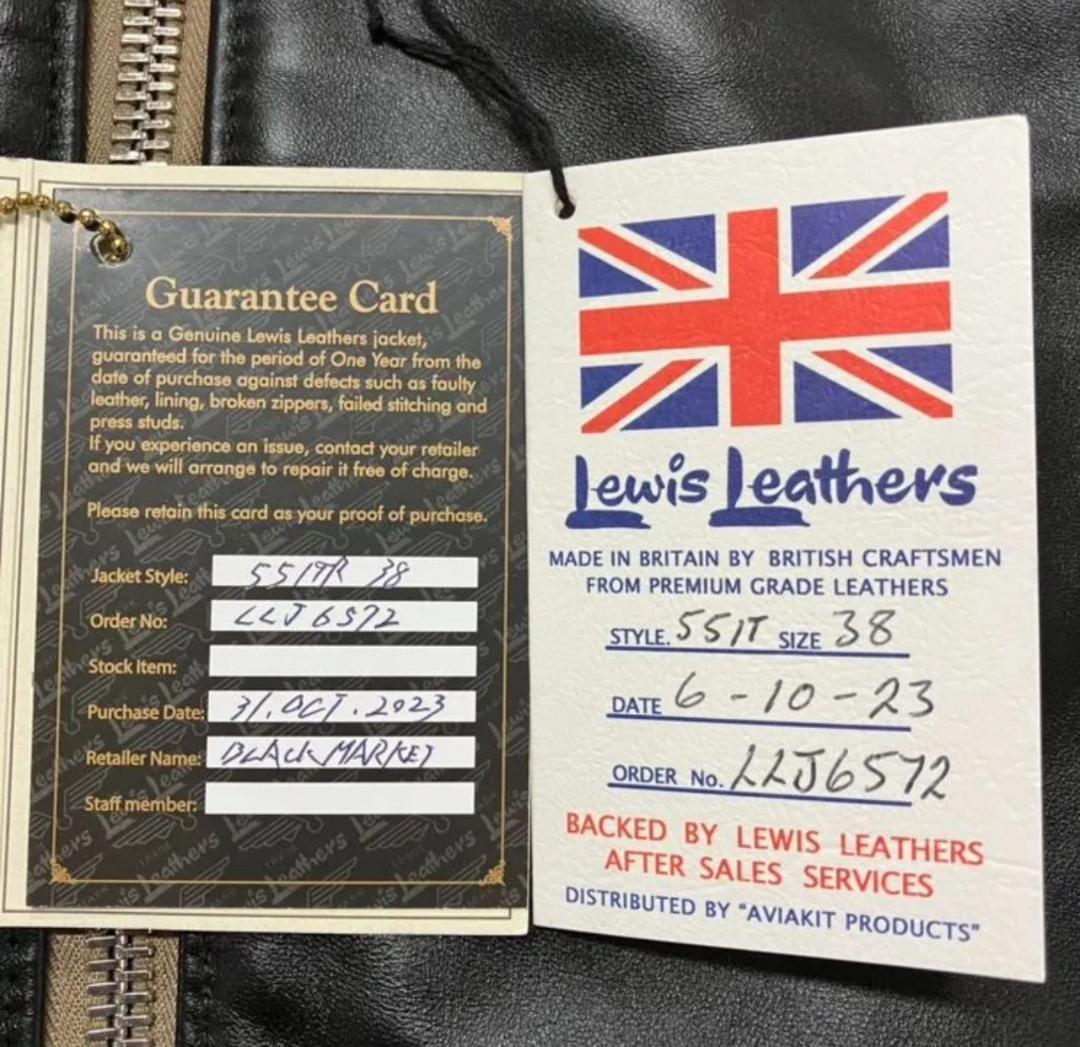 【極美品】Lewis Leathers / ドミネーター ラットランドシープ