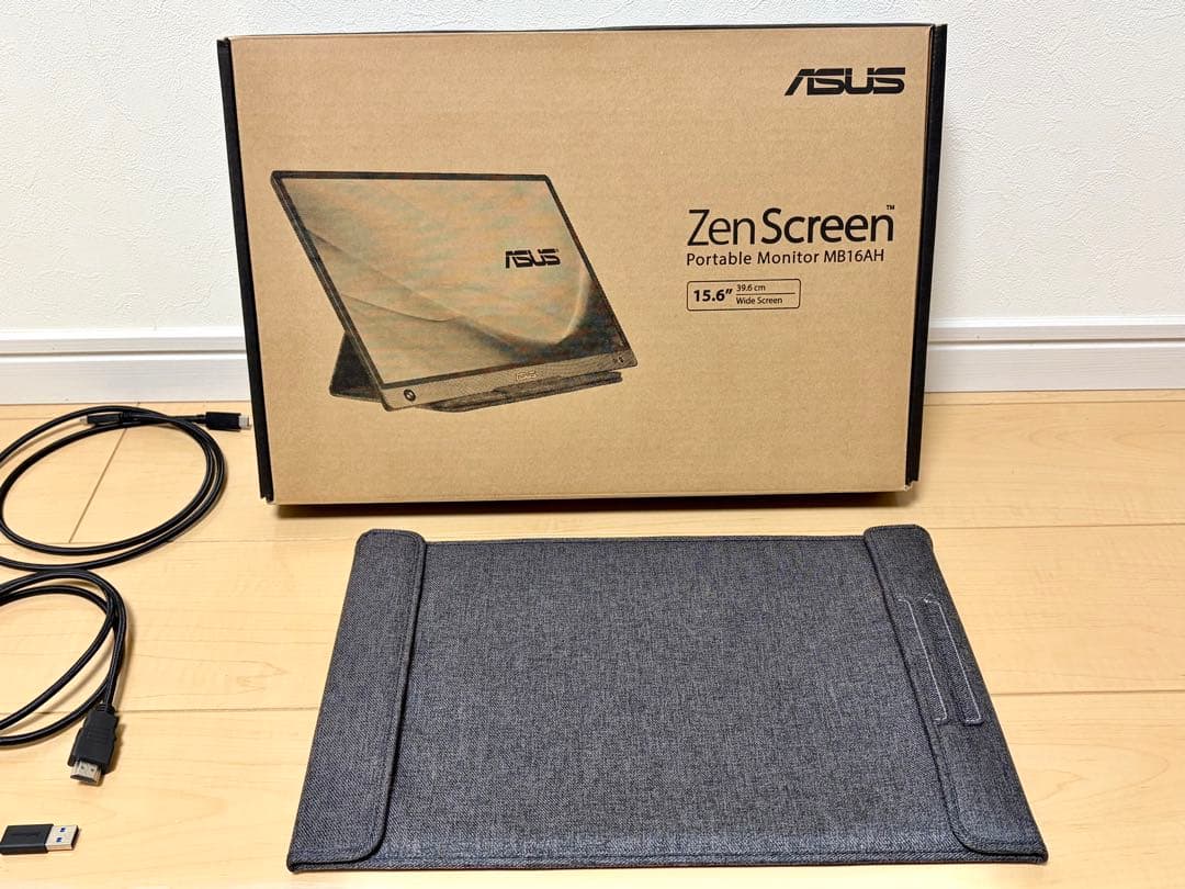 【極美品】ASUS ZenScreenMB16AHモバイルディスプレイ15.6型