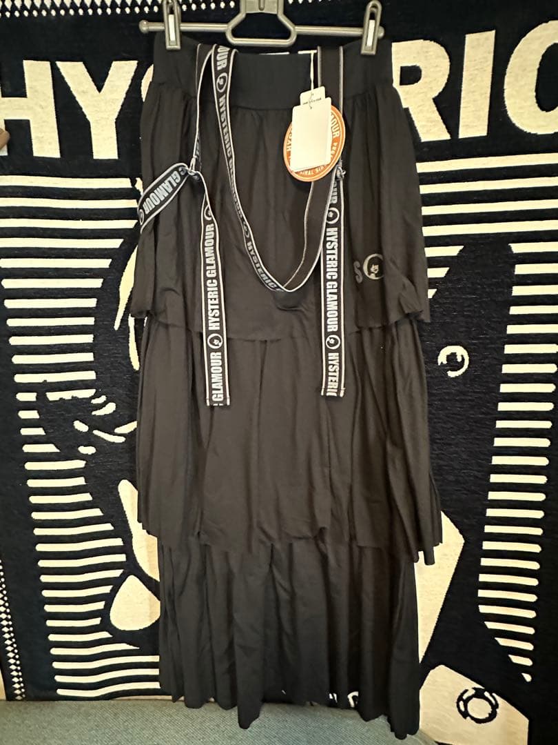 新品　ヒステリックグラマー　サスペンダー付ロングスカート