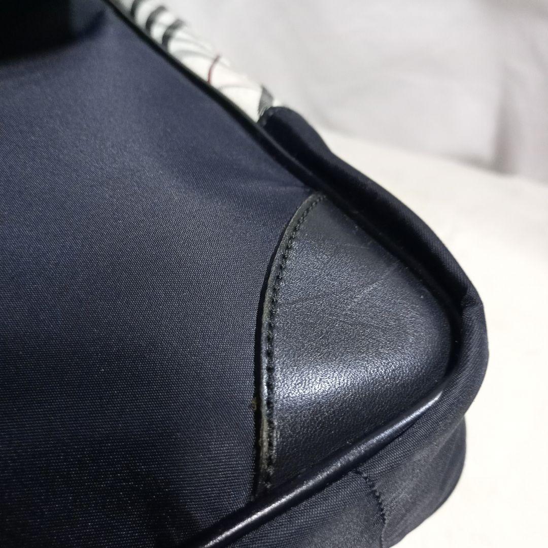 バーバリーブラックレーベル メッセンジャーバッグ ノバチェック 刻印 斜め掛け