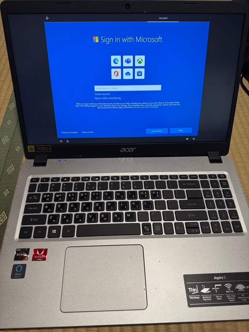 07195 Acer Aspire 5 N19C3 Ryzen 3 英語キー