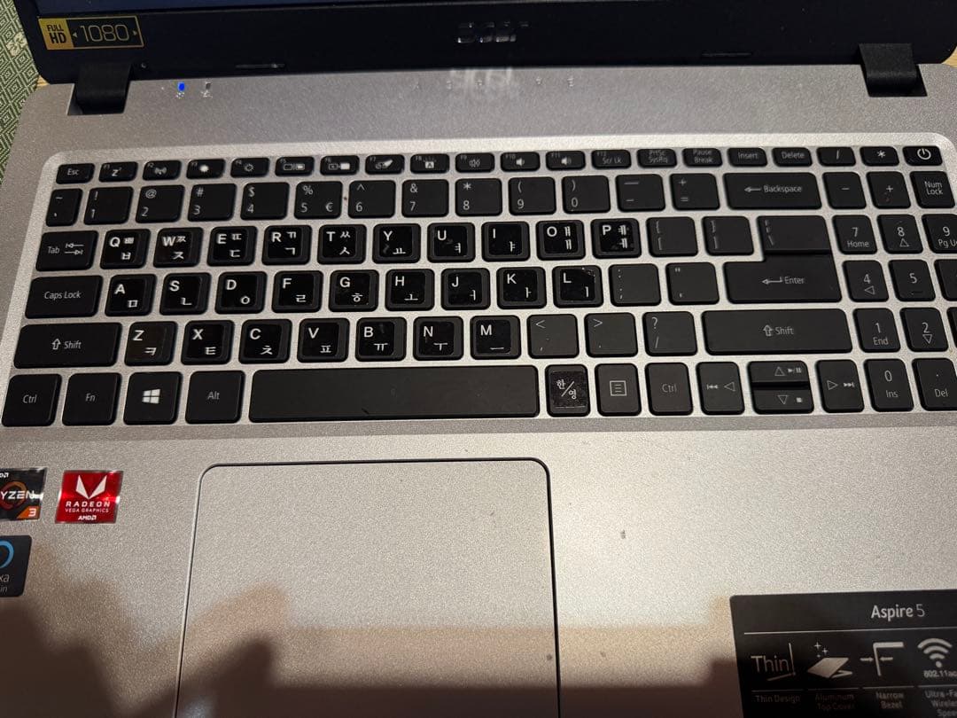 07195 Acer Aspire 5 N19C3 Ryzen 3 英語キー