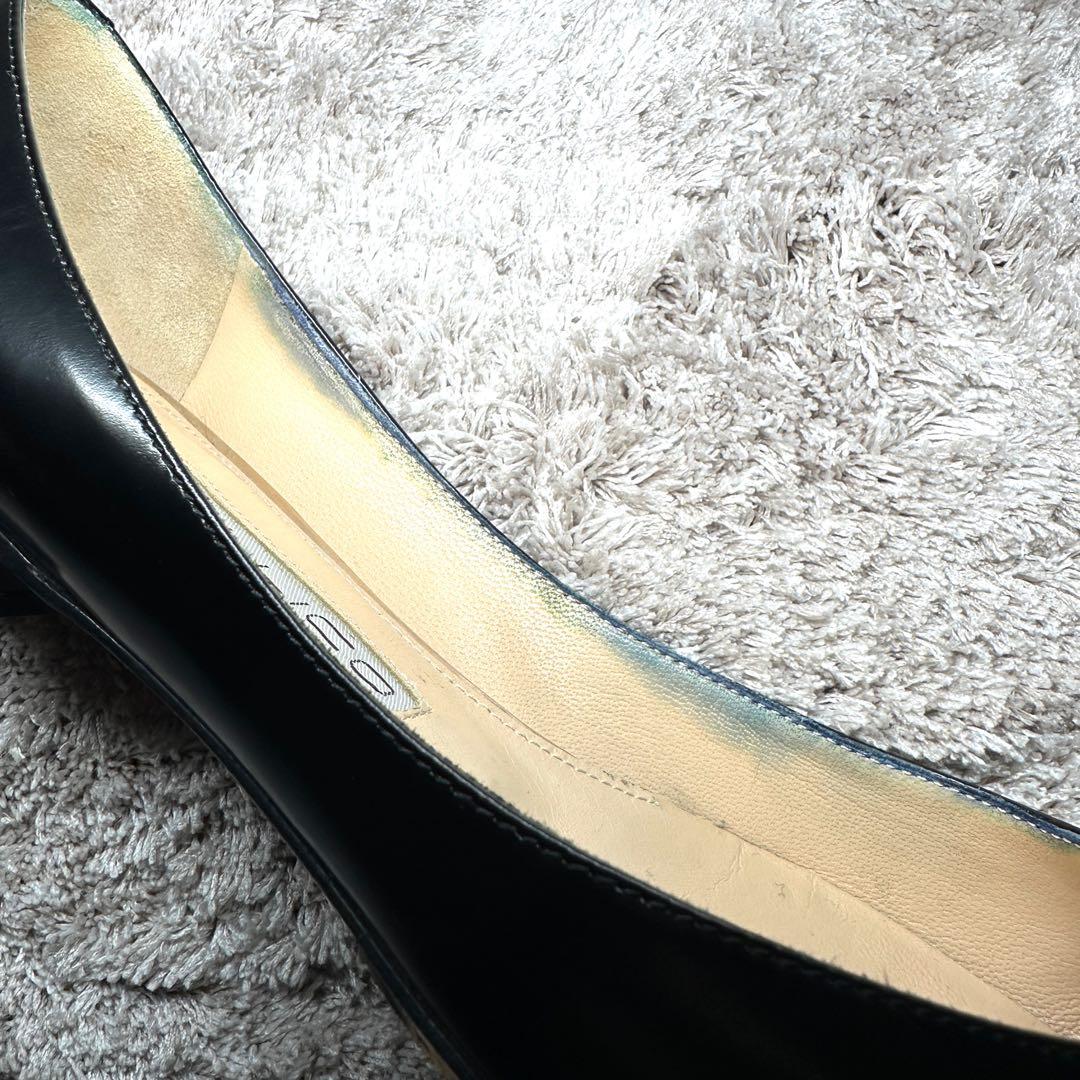 超美品⭐︎ PELLICO アネッリ 35 黒 ポインテッドトゥ レザーパンプス