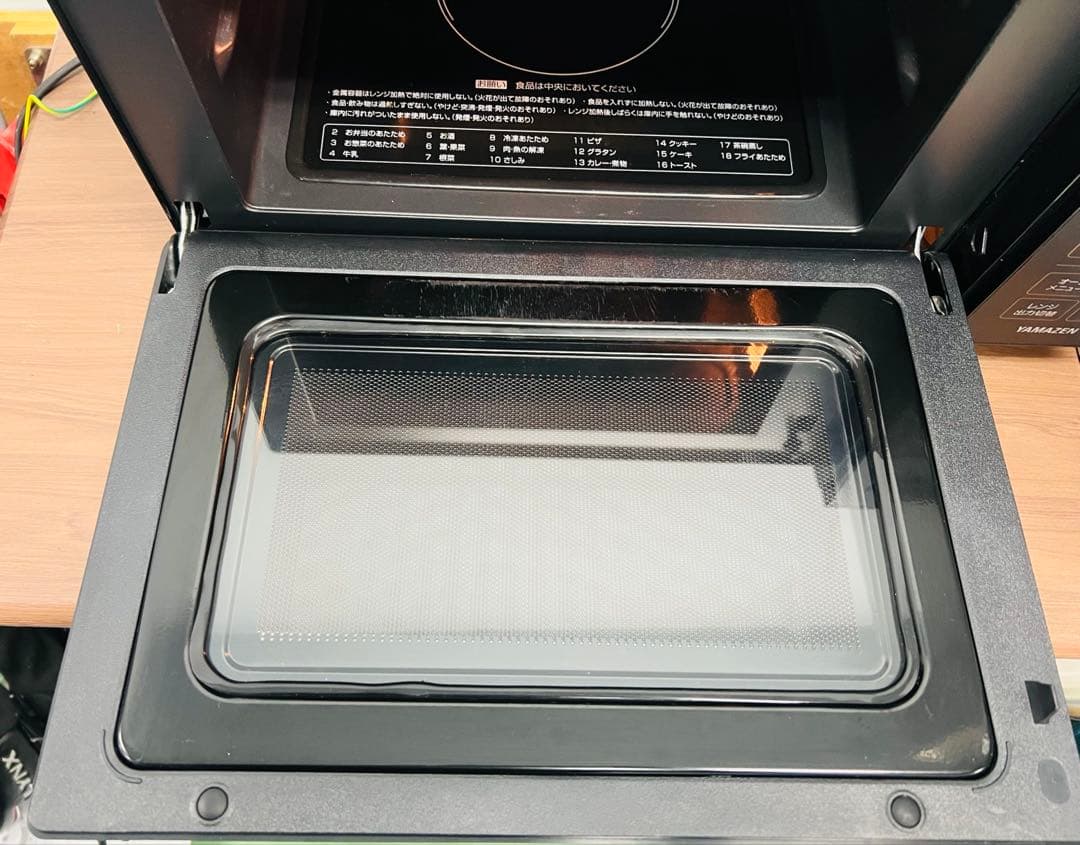 美品YAMAZEN 2023年製 オーブンレンジ YRP-F180V 電子レンジ