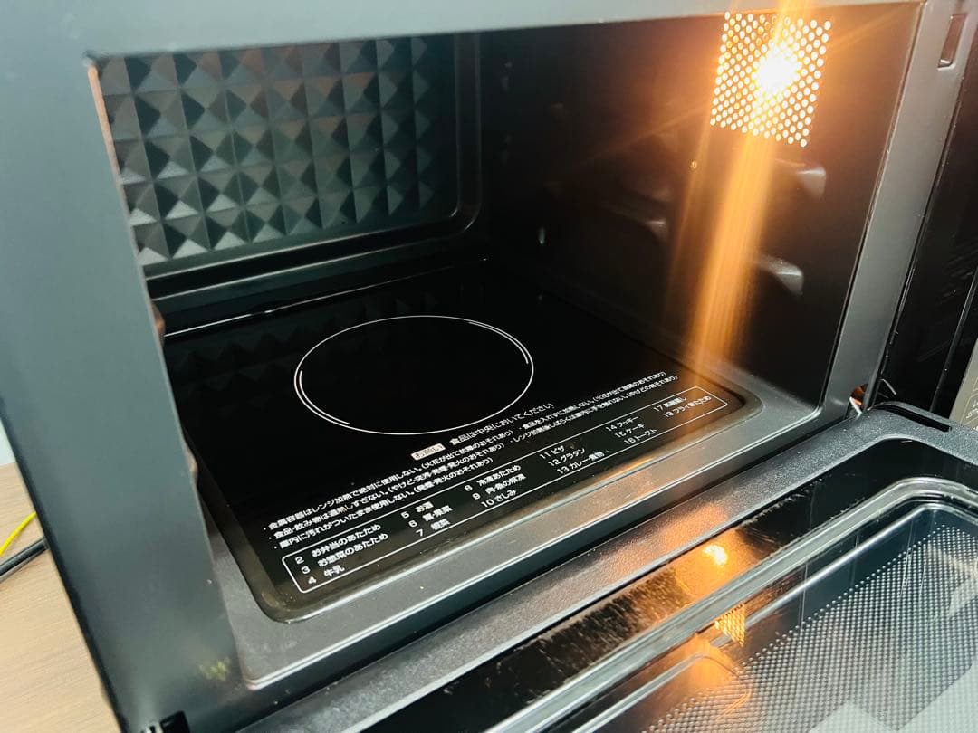 美品YAMAZEN 2023年製 オーブンレンジ YRP-F180V 電子レンジ