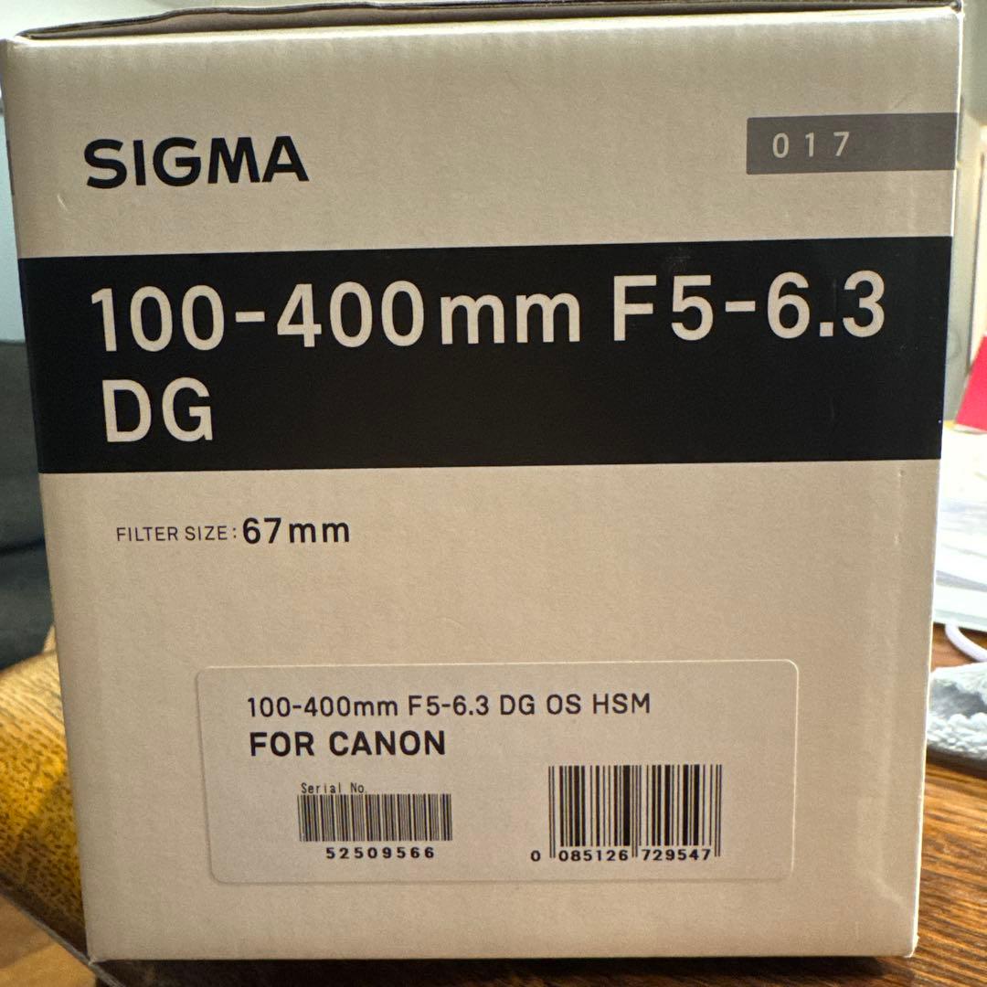 レンズ(ズーム) SIGMA 100-400mm F5-6.3 DG FOR CANON