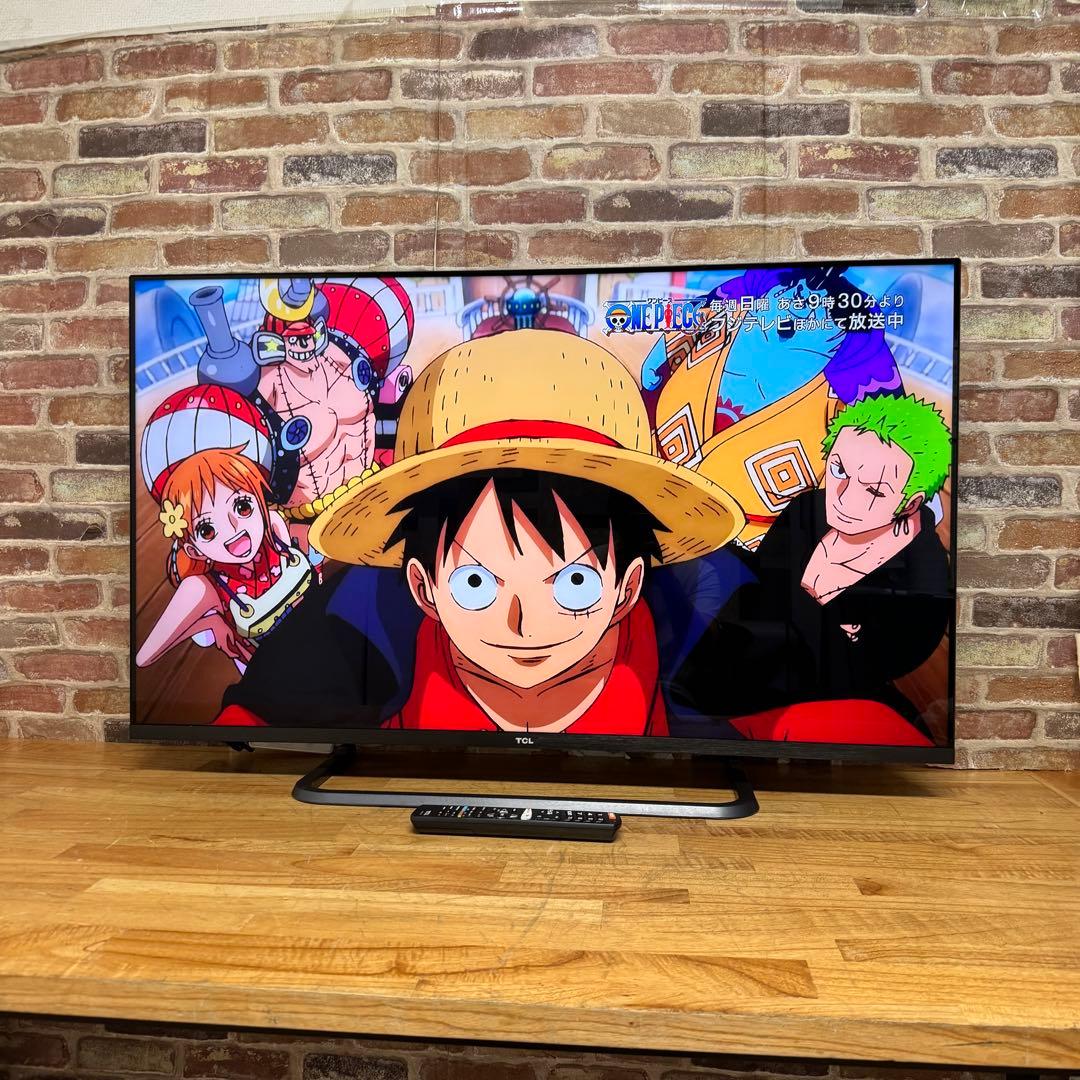 TCL 50V型 4K 液晶テレビ スマートテレビ 50P8S 動画配信アプリ○