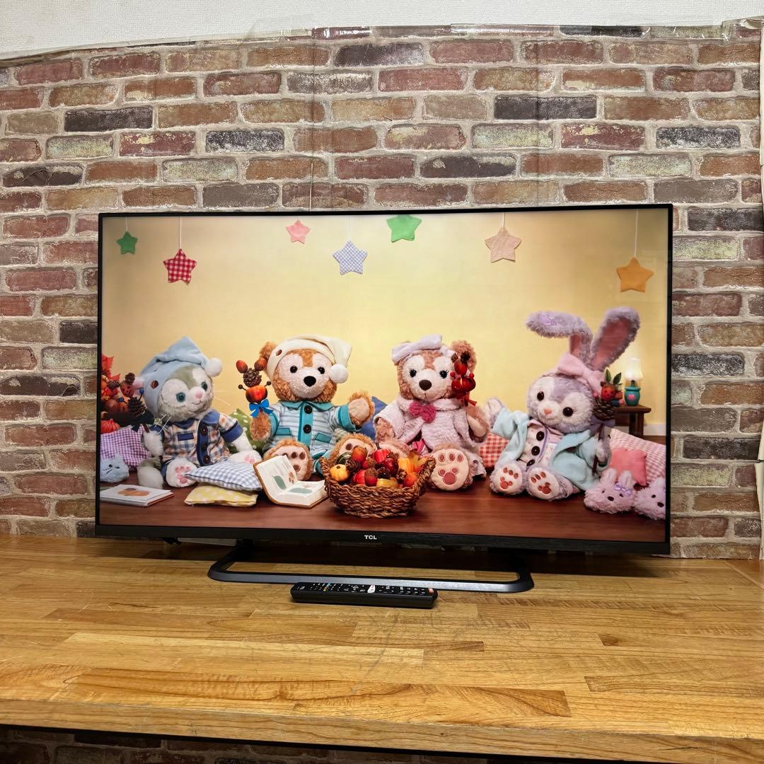 TCL 50V型 4K 液晶テレビ スマートテレビ 50P8S 動画配信アプリ○