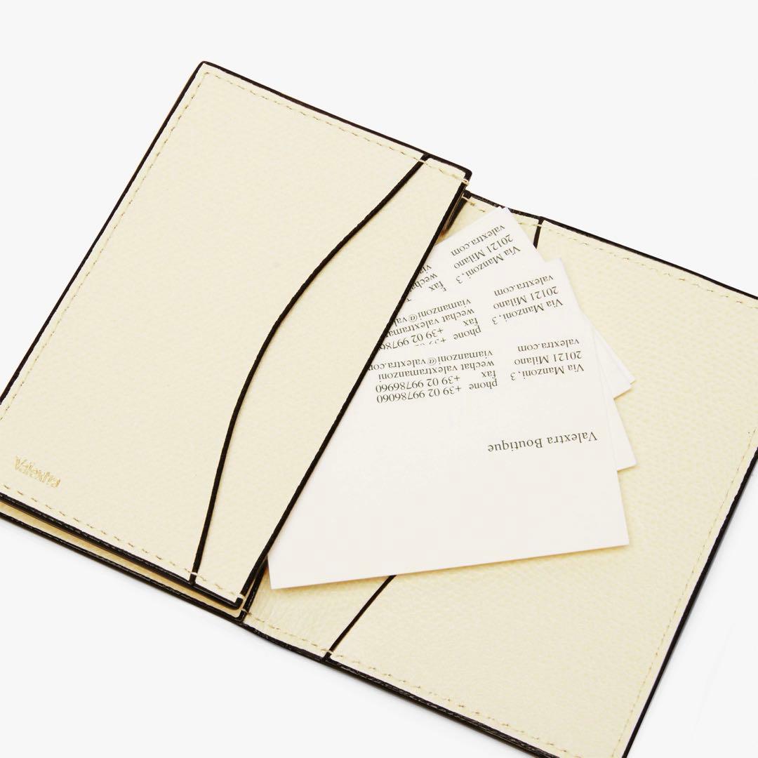 Valextra 名刺ケース カードケース グレインカーフスキン オフホワイト