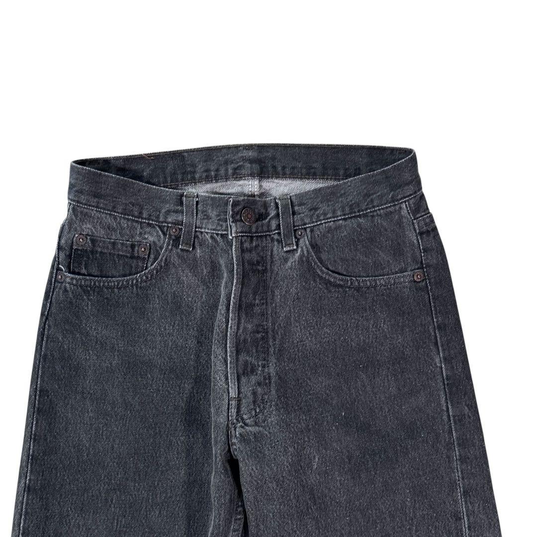 リーバイス 501 ブラックデニム USA製 先染め 89年 テーパード 524