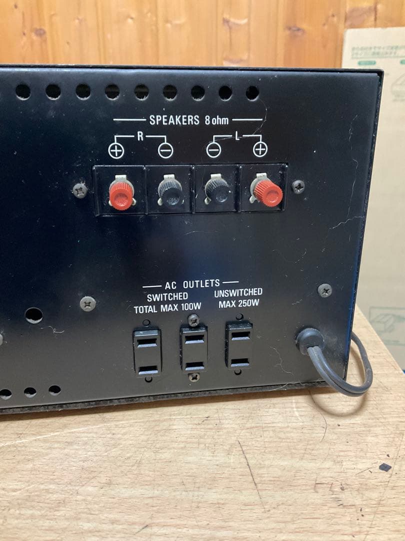 ステレオ　カセット　デッキとステレオアンプ　コロムビア　ジャンク