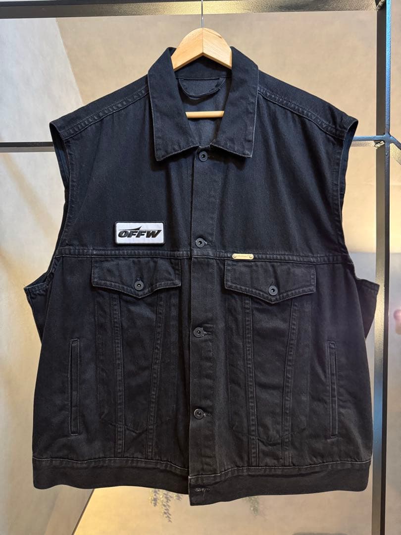 off-white デニムベスト