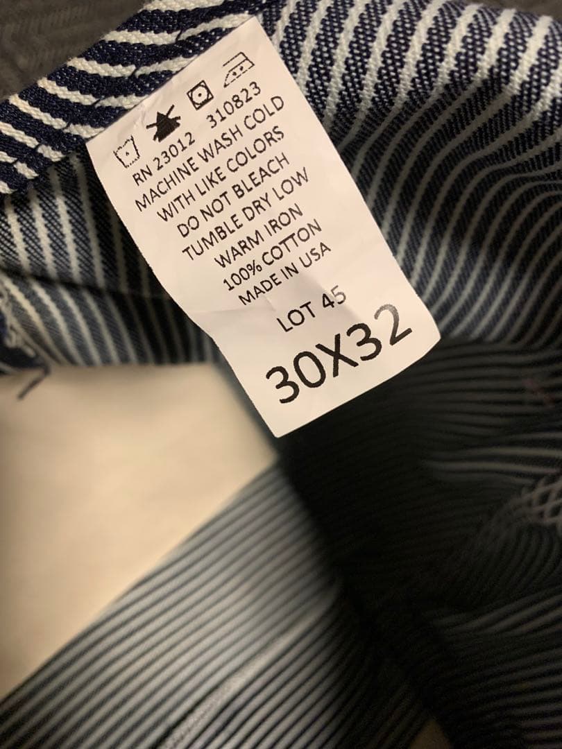 ROUND HOUSE ラウンドハウス オーバーオール ヒッコリー USA製