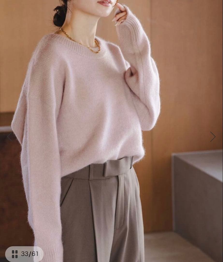 tea【NOBLE】YAKクルーネックプルオーバー