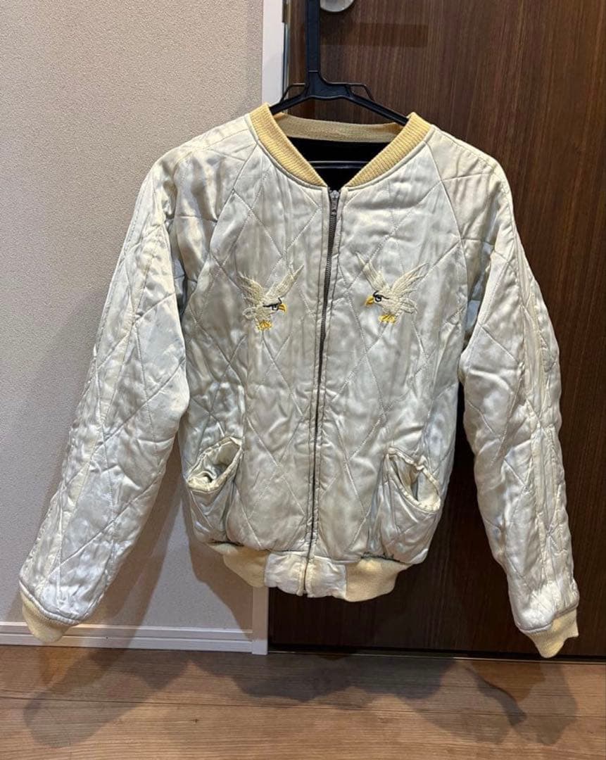 シルバーストーン　スカジャン　東洋　別珍　刺繍　38 M