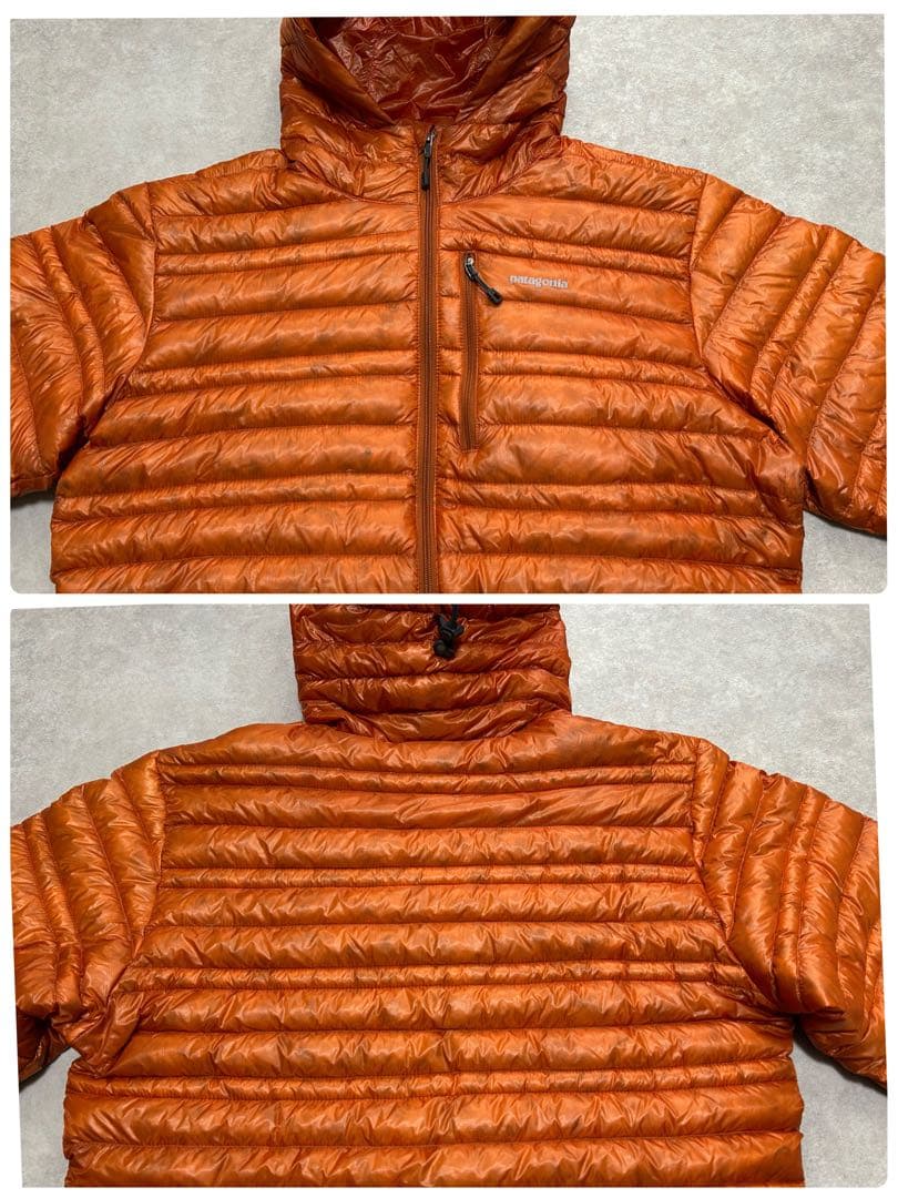 希少 極美品 パタゴニア ウルトラライトダウン フーディ S オレンジ