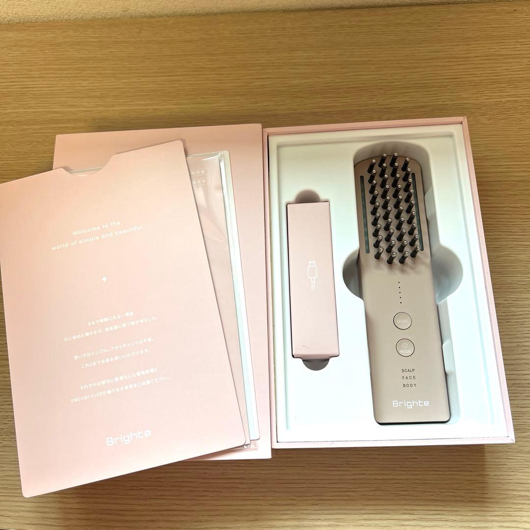 新品未使用Brighte ELEKI BRUSH+ブライト エレキブラシ＋ピンク