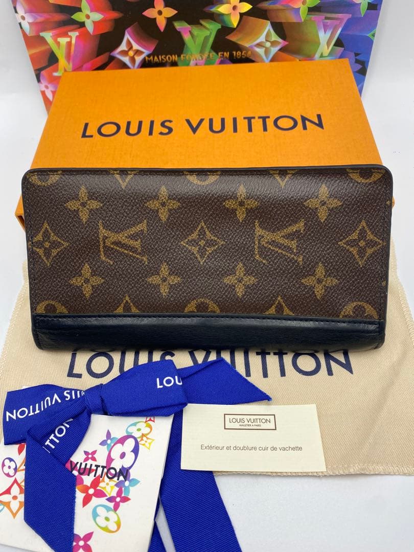 ルイヴィトン モノグラム マカサー ポルトフォイユ タノン 二つ折り 長財布